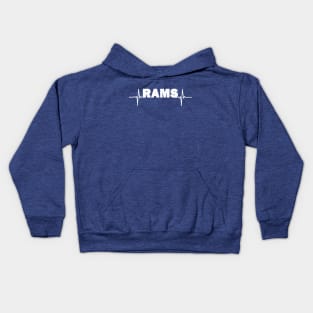 Rams heartbeat Kids Hoodie